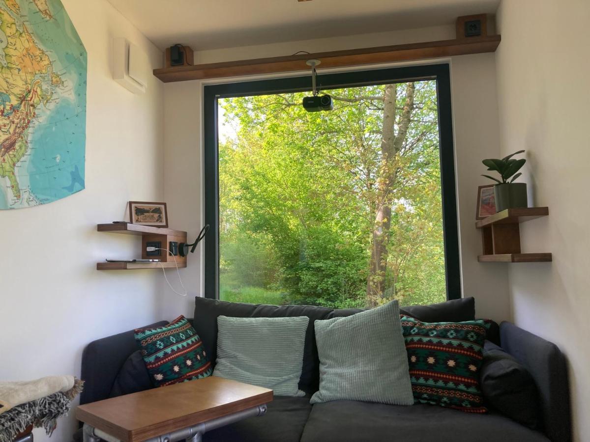 Tiny House Im Seecontainer Mit Parkplatz, Glasfaser, Netflix, Veranda Und Gehobener Ausstattung 科堡 外观 照片
