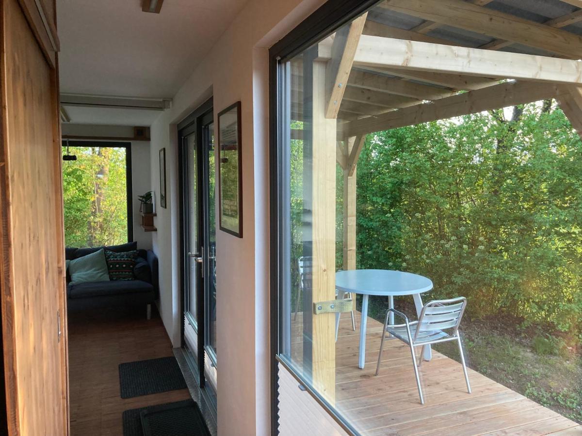 Tiny House Im Seecontainer Mit Parkplatz, Glasfaser, Netflix, Veranda Und Gehobener Ausstattung 科堡 外观 照片